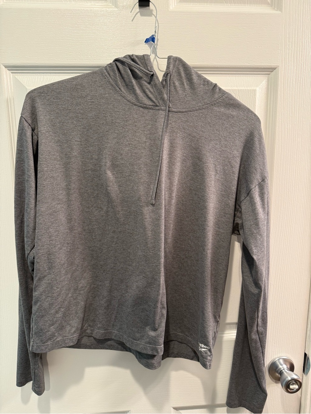Women’s Gray Hooded Long-Sleeve shirt